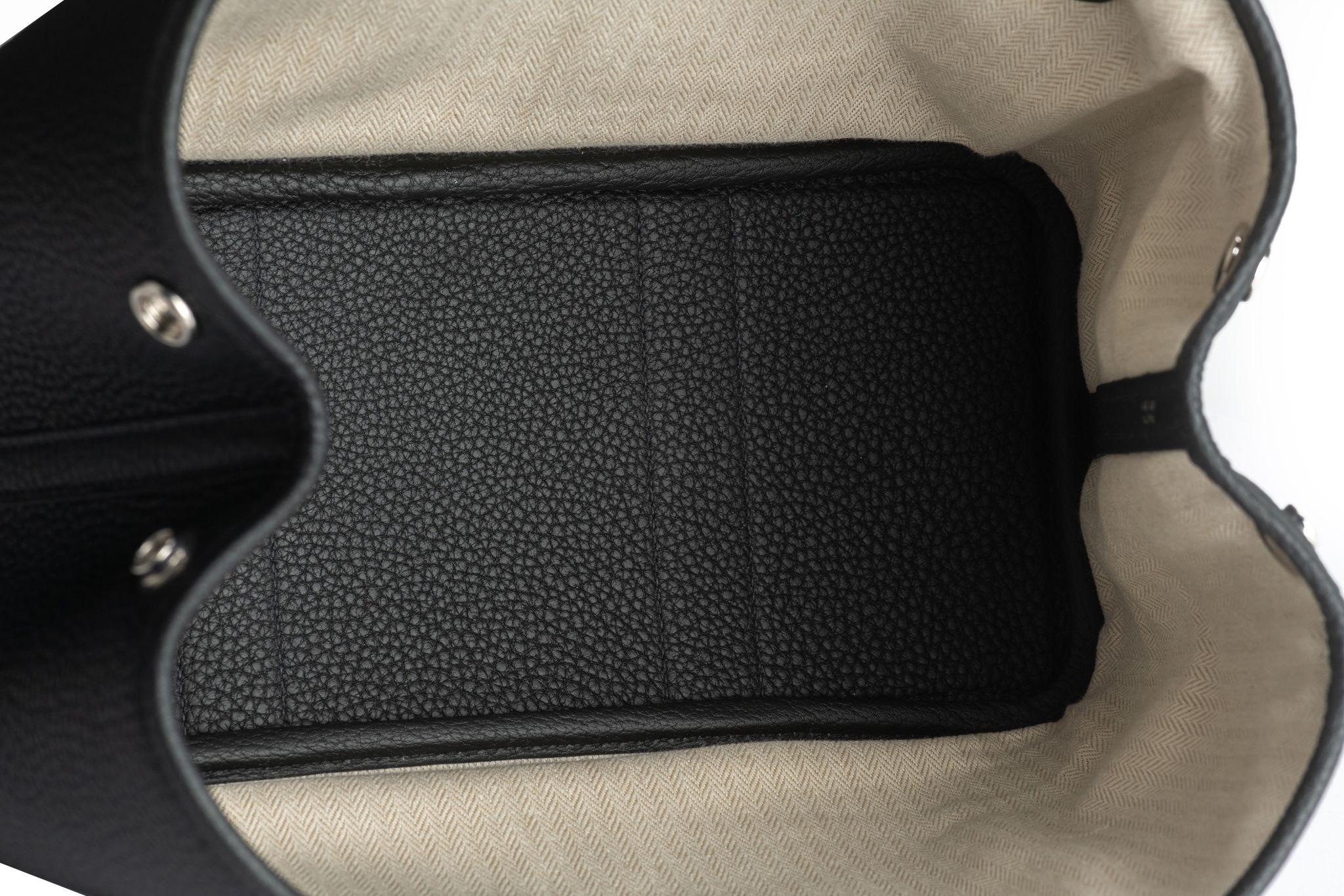Hermès New Garden Party PM Black Negonda For Sale 6