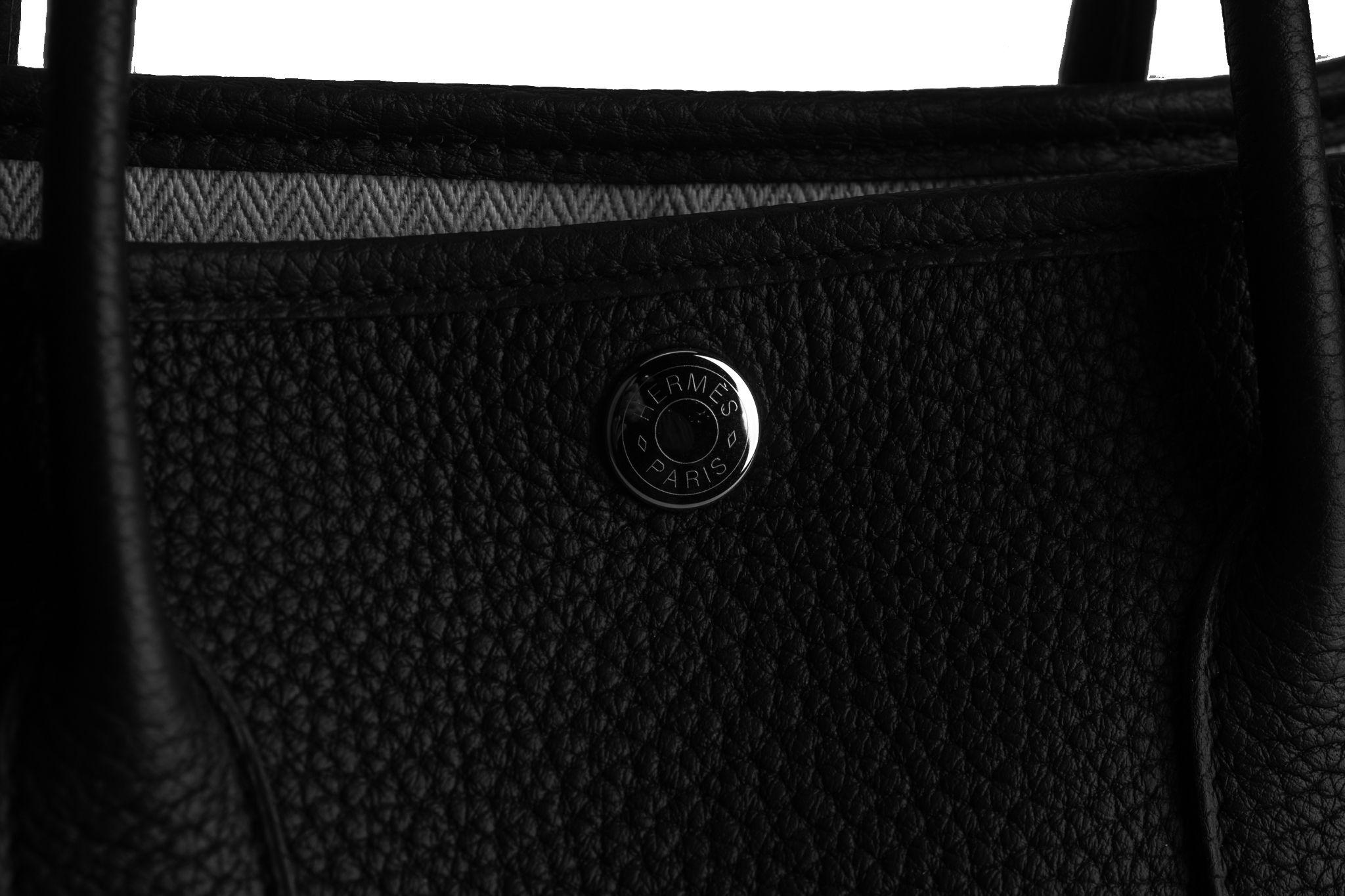 Hermès New Garden Party PM Black Negonda For Sale 2