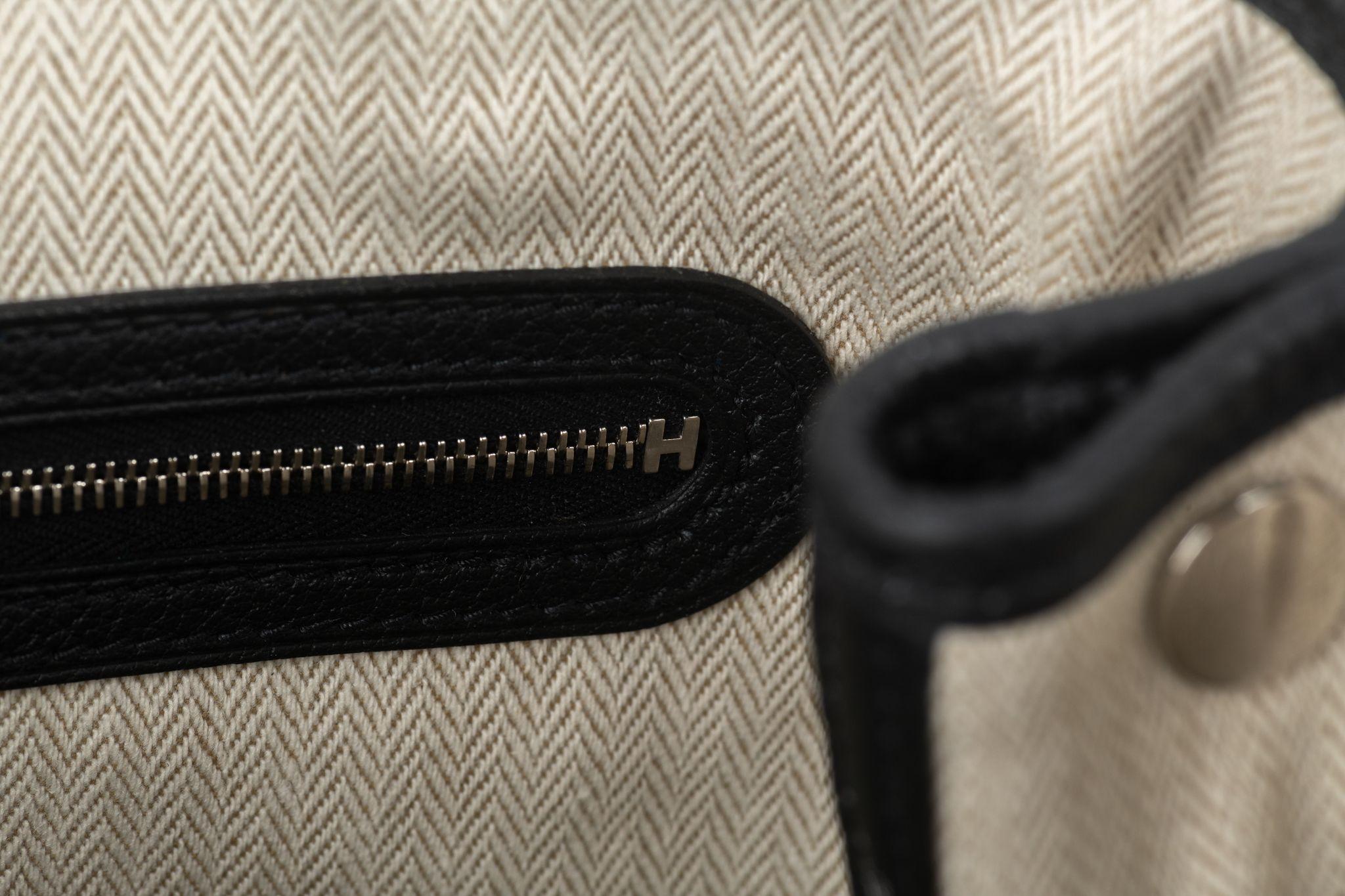 Hermès New Garden Party PM Black Negonda For Sale 4