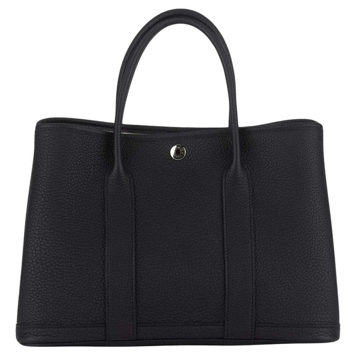 Hermès New Garden Party PM Black Negonda For Sale