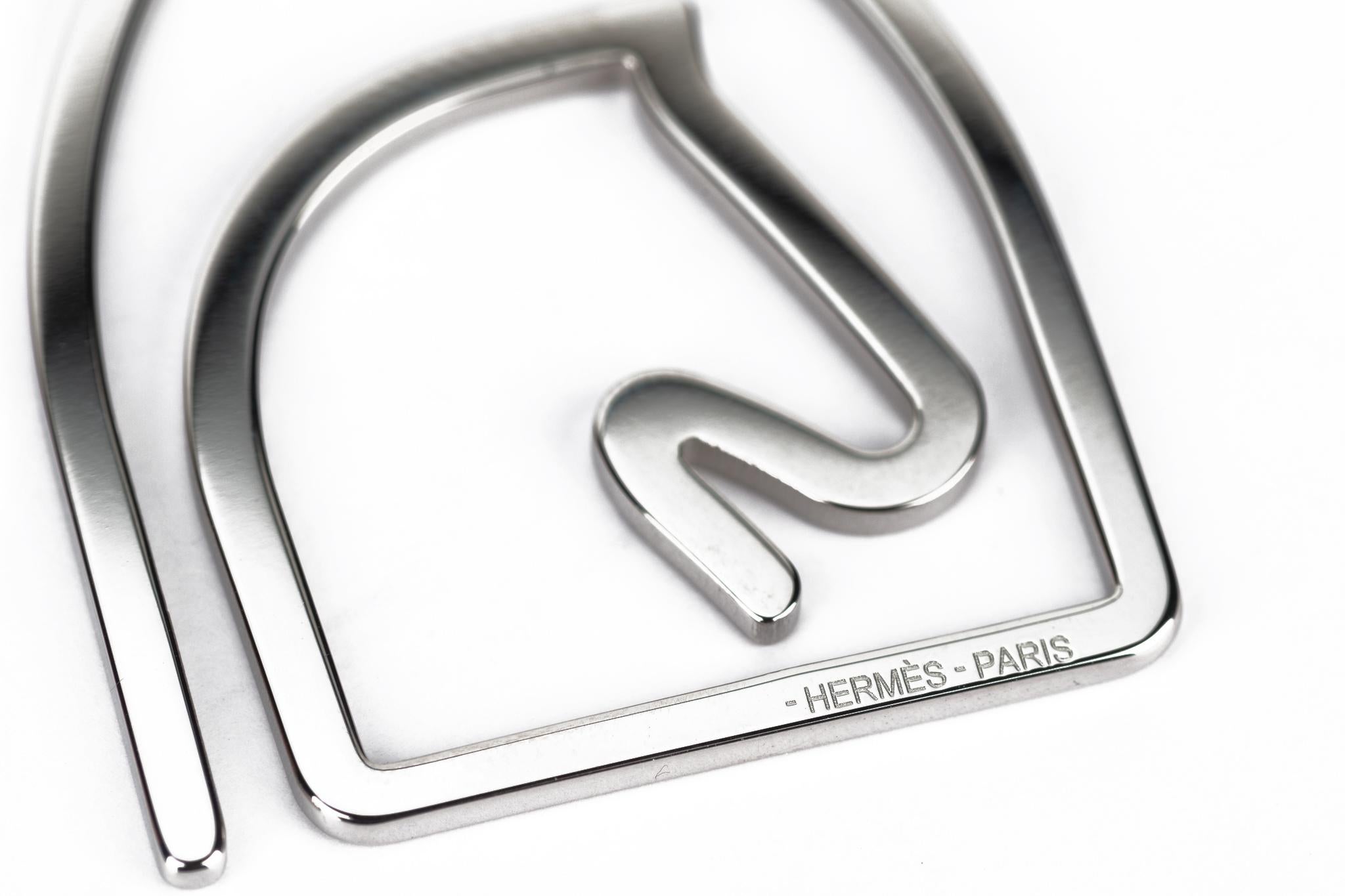 Hermès New Horse Head Money Clip In New Condition For Sale In West Hollywood, CA