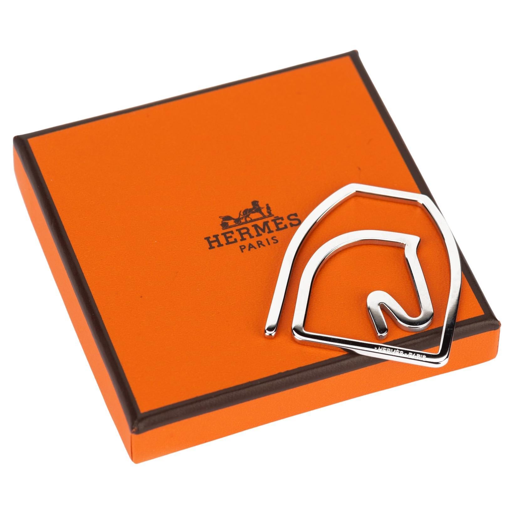 Hermès New Horse Head Money Clip For Sale