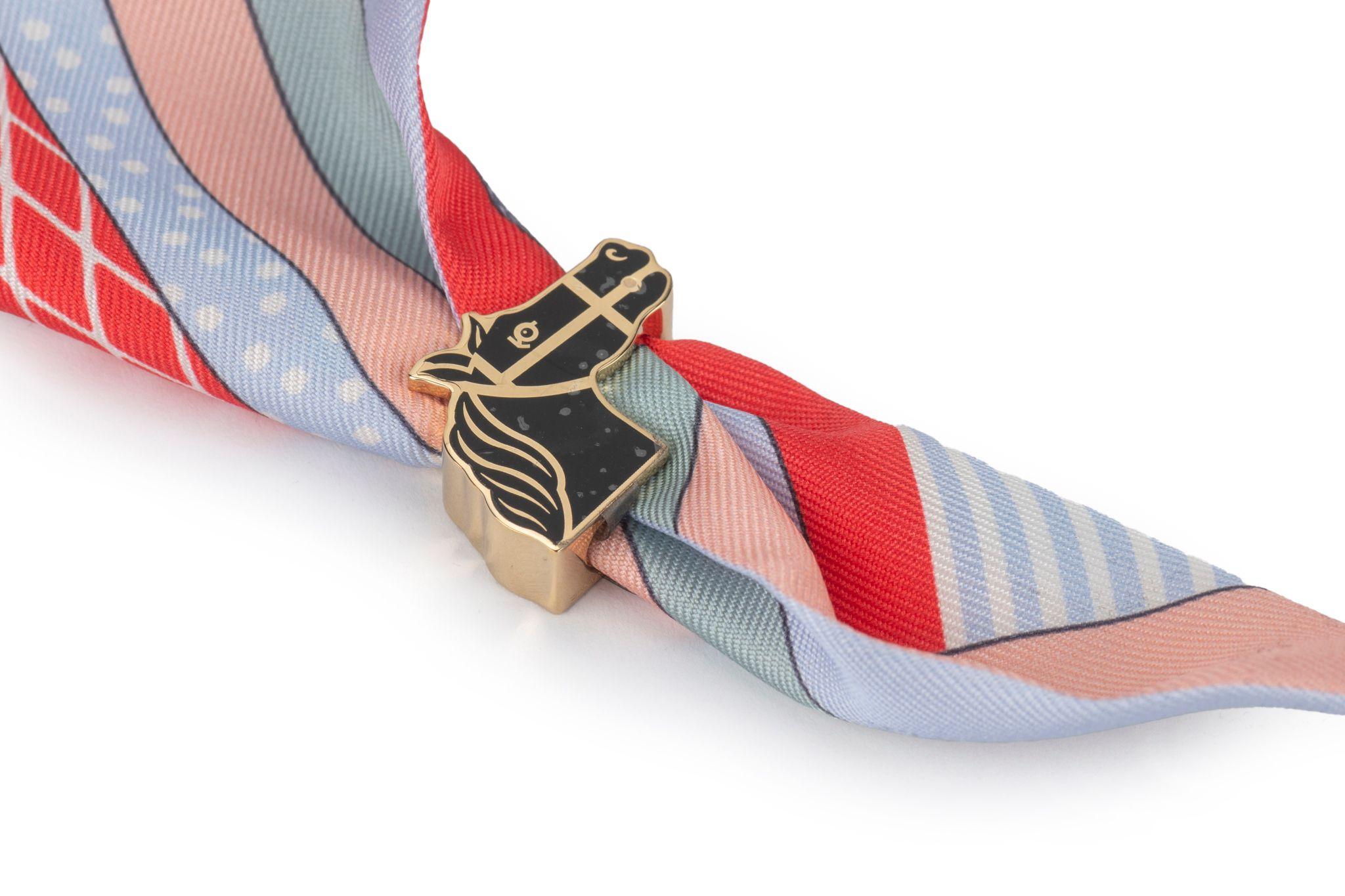Women's or Men's Hermès New Horse Twilly Scarf Ring For Sale