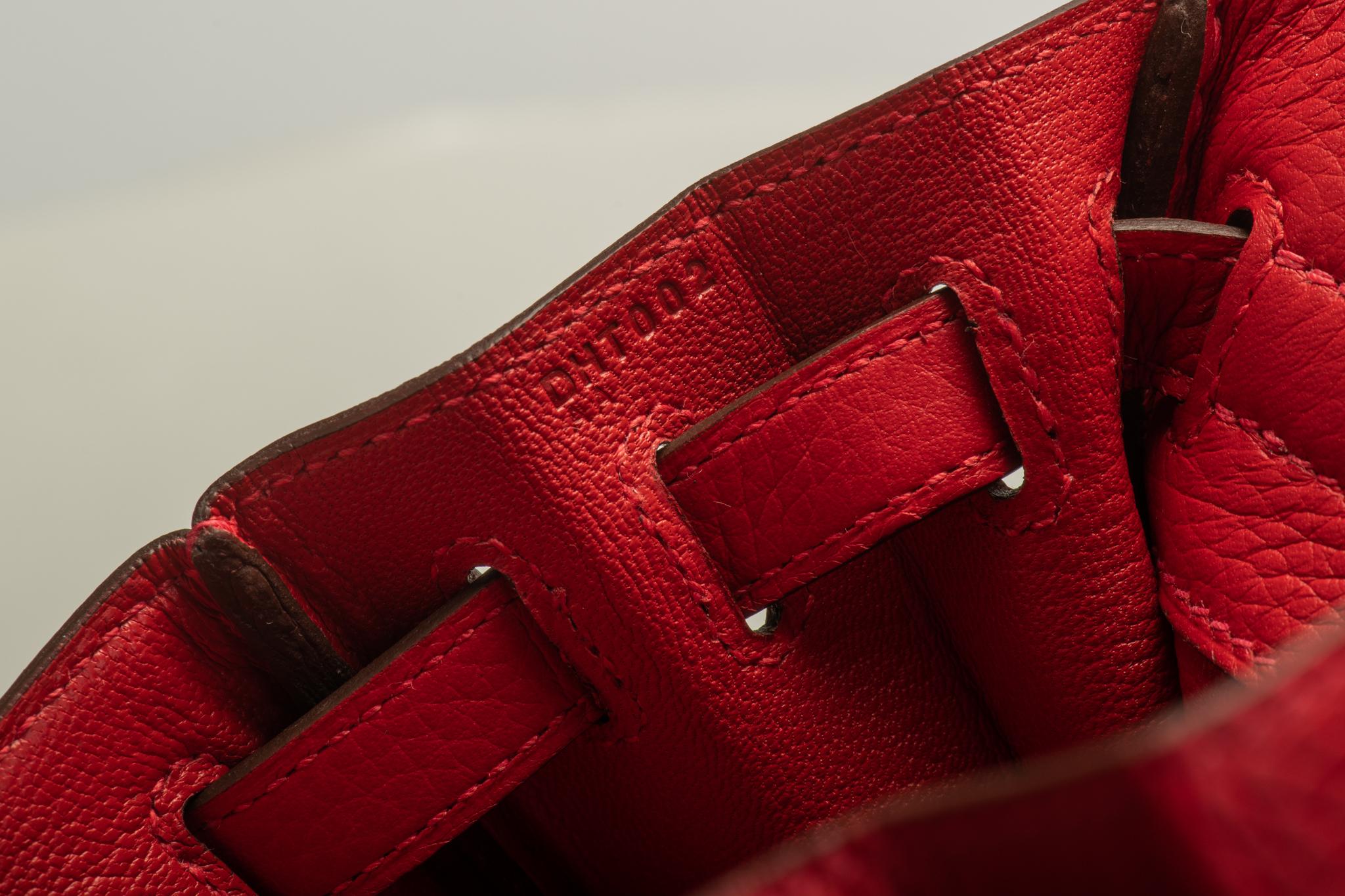 Hermès New in Box Rouge Kelly Backpack Bag Unisexe en vente