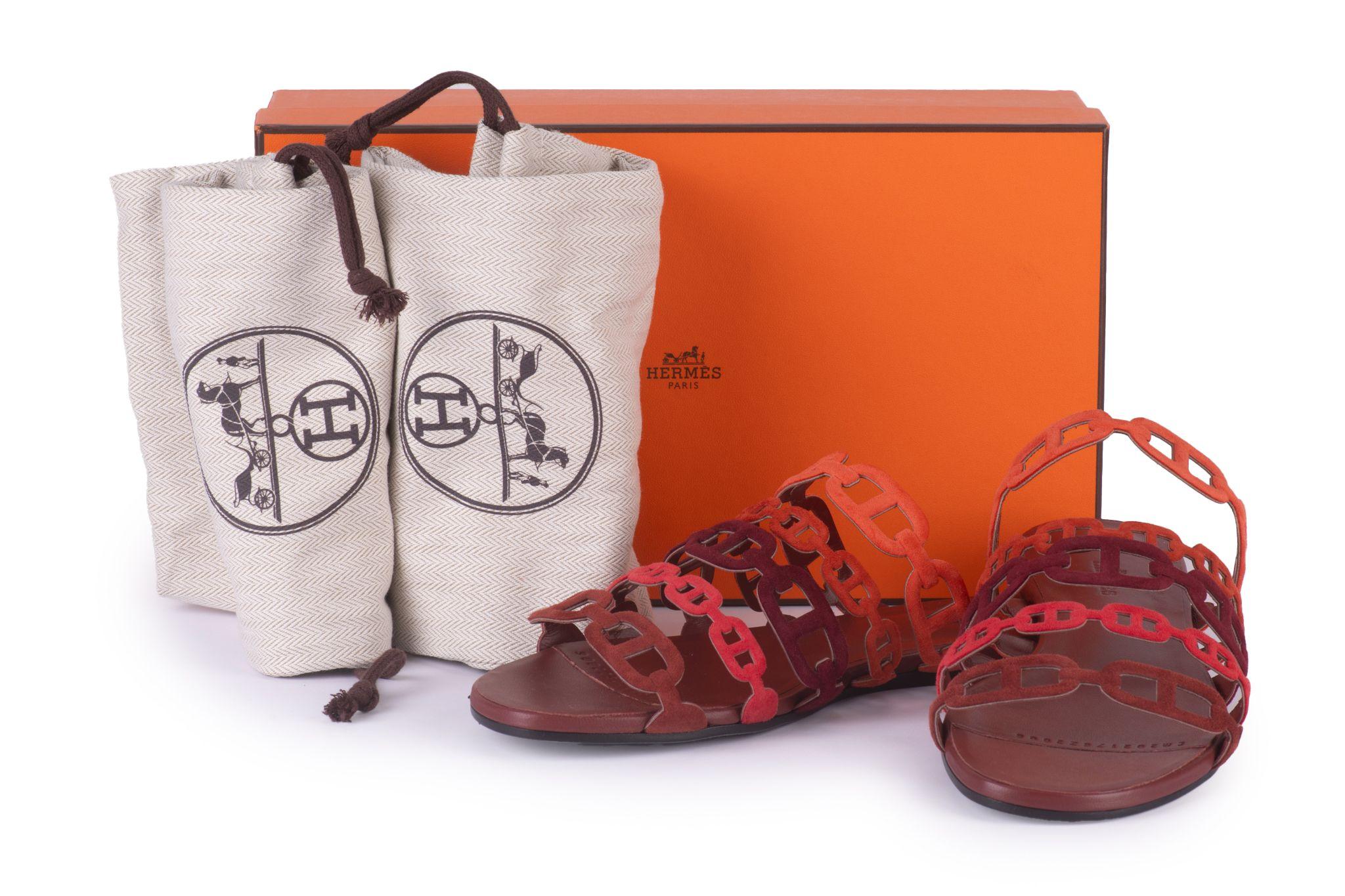Hermès Nuovo In scatola Sandali Thalassa Chevre Velours in vendita 4