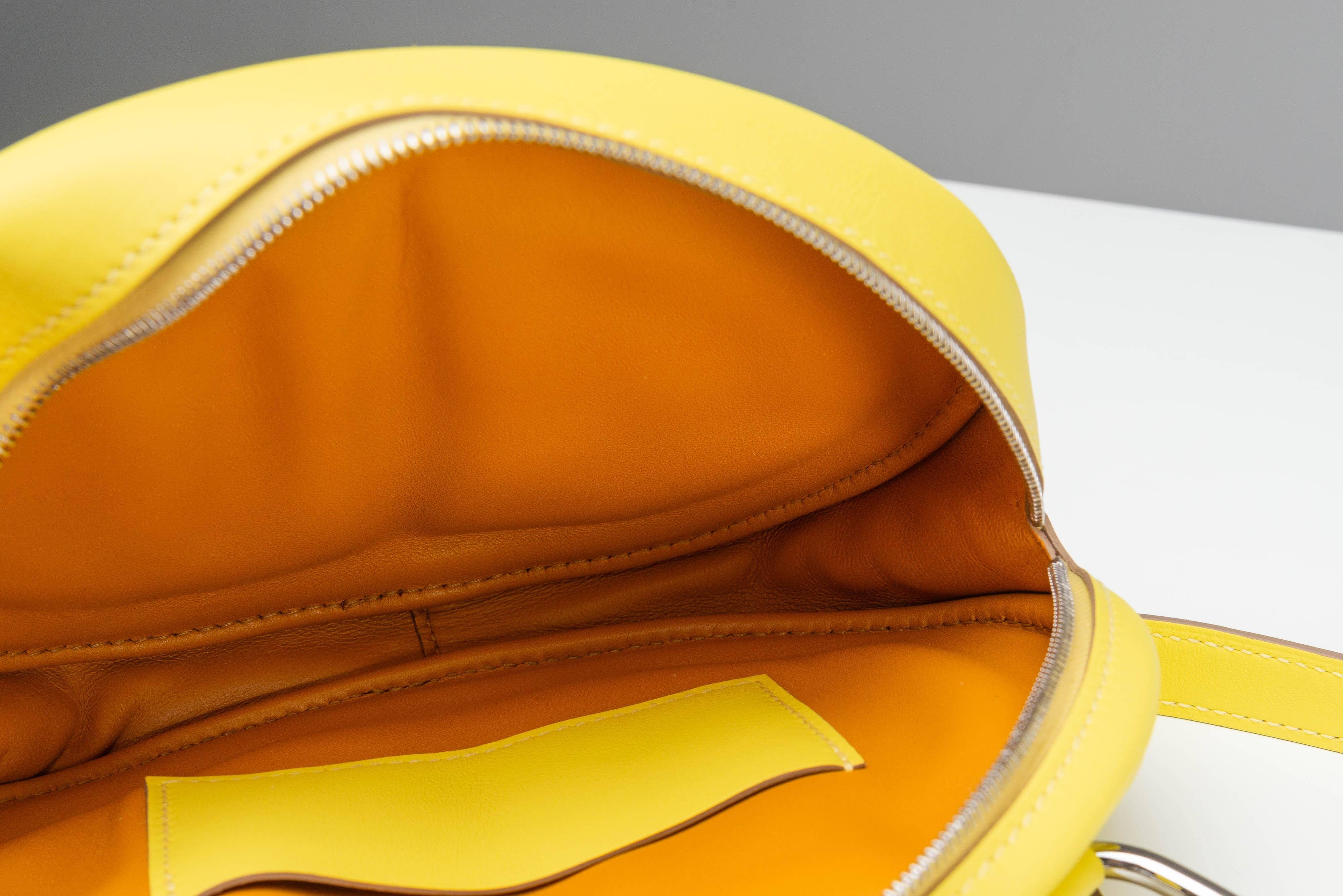 Hermes NEW In-The-Loop Lime Swift Verso Gürteltasche Palladium Hardware im Angebot 9