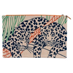 Hermès New Jaguars Toilette Pochette Unisex