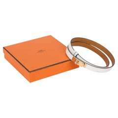 Hermès New Kelly 18 White Rose Gold