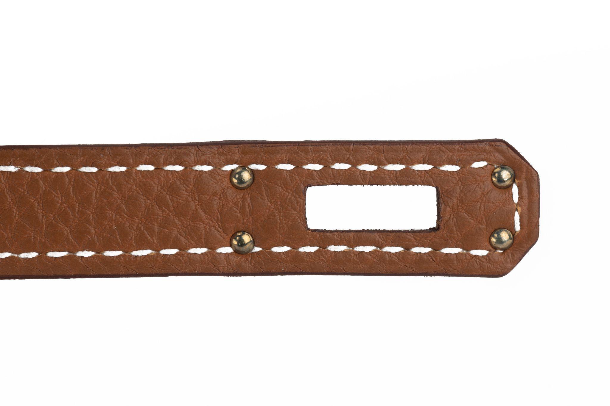 Hermes New Kelly 25 Gold Togo Palladium For Sale 11