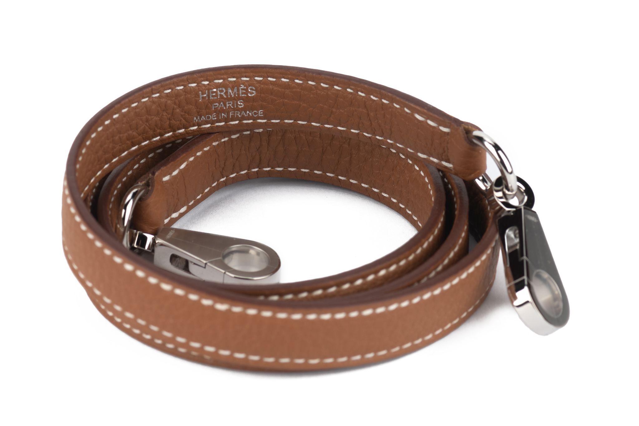 Hermes New Kelly 25 Gold Togo Palladium im Angebot 12