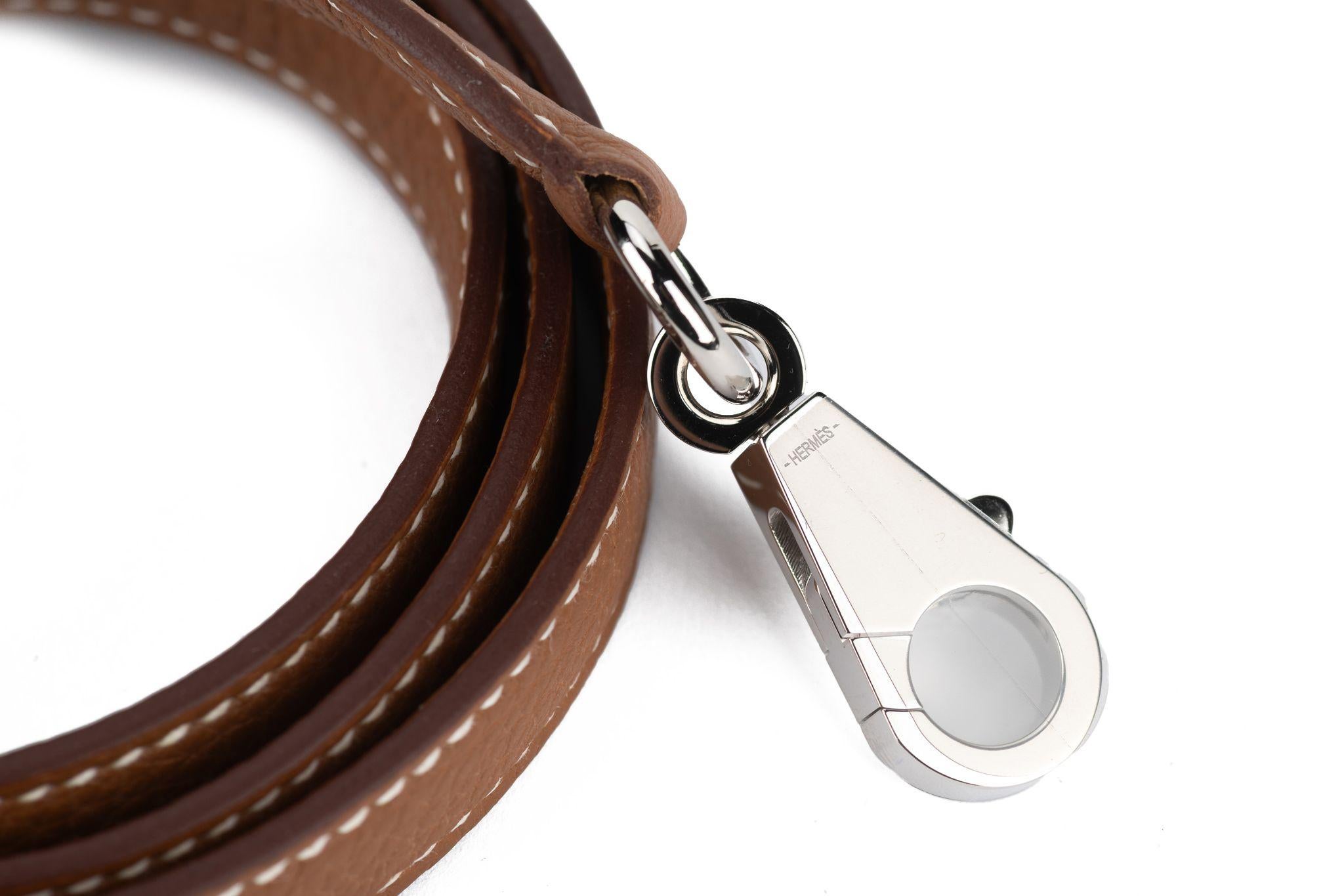 Hermes New Kelly 25 Gold Togo Palladium im Angebot 13