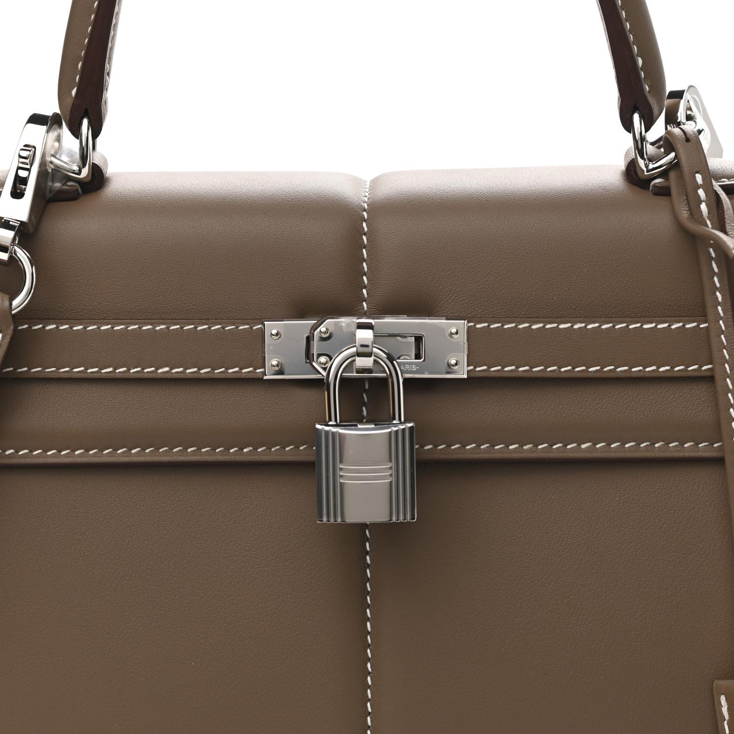New Condition 
From 2021 Collection
Etoupe Swift Calfskin Leather
Palladium Hardware
Measures 9.75
