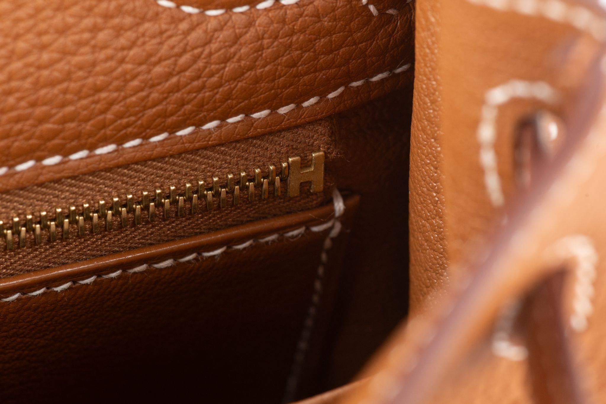 Hermès  Neu Kelly 25 Retournè Gold Togo im Angebot 6