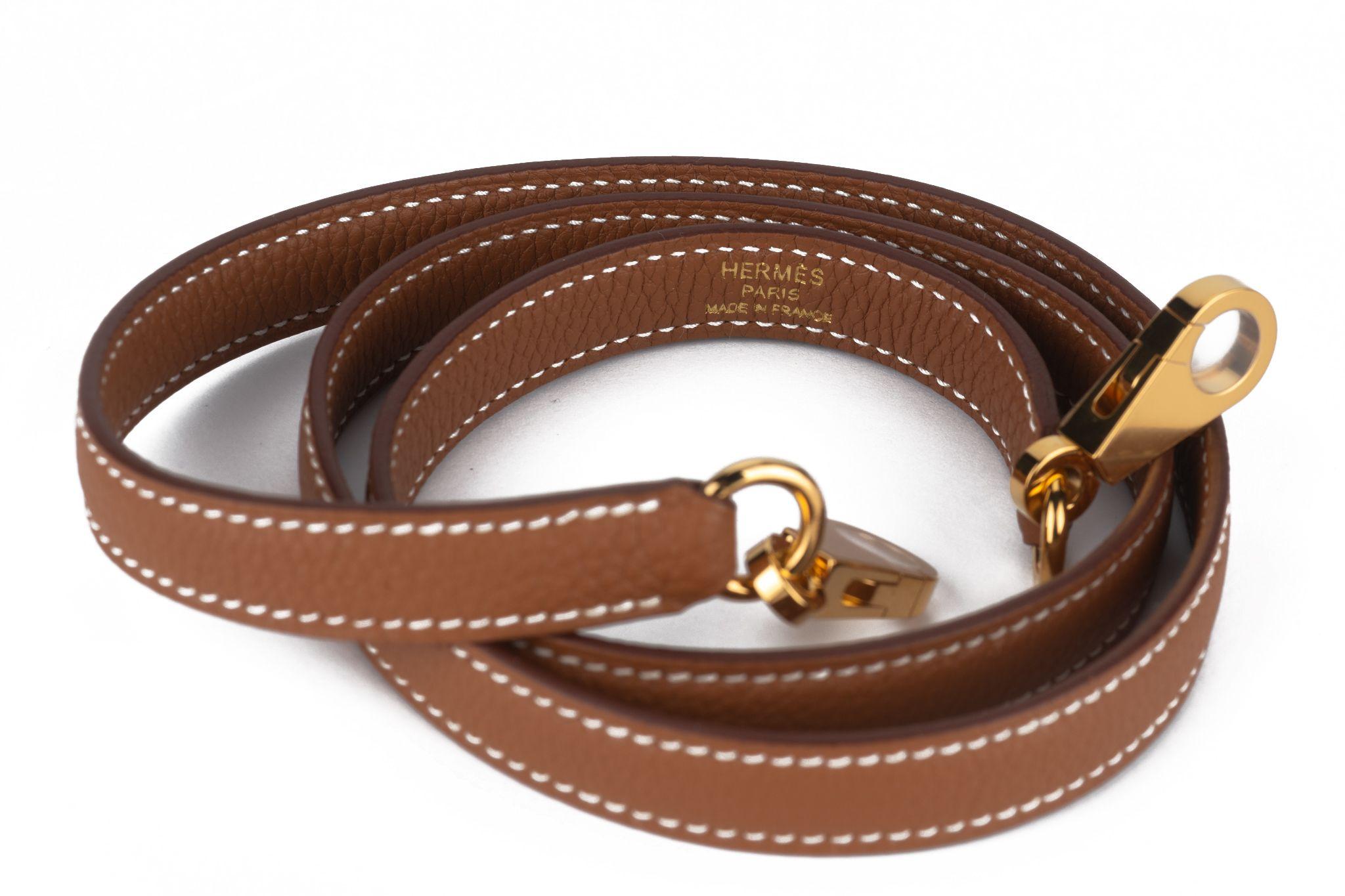 Hermès  Neu Kelly 25 Retournè Gold Togo im Angebot 9