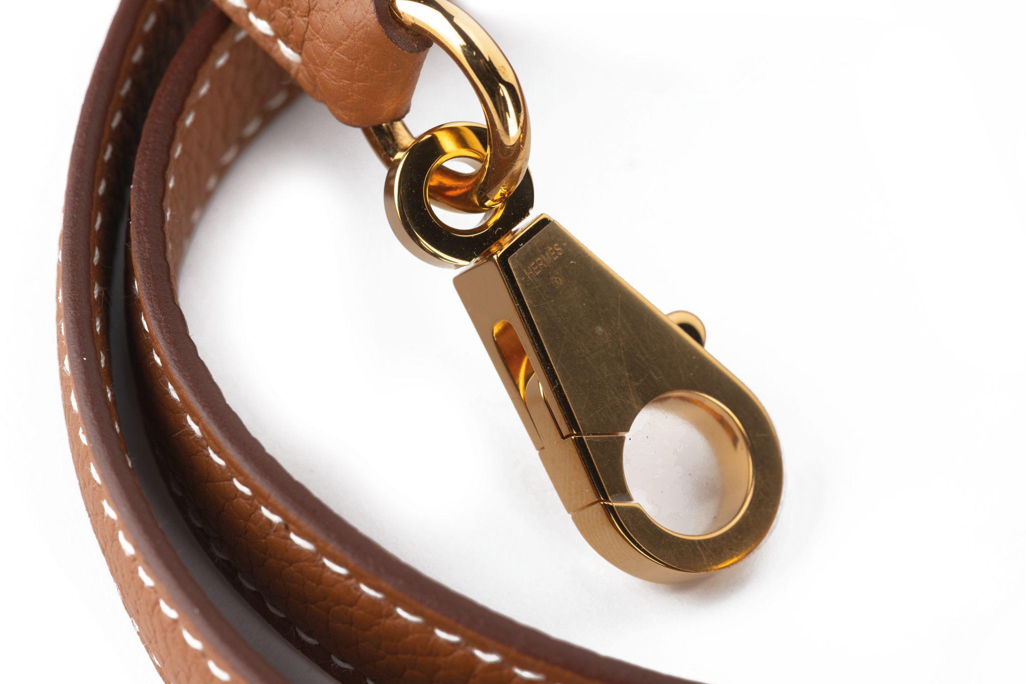 Hermès  Neu Kelly 25 Retournè Gold Togo im Angebot 10