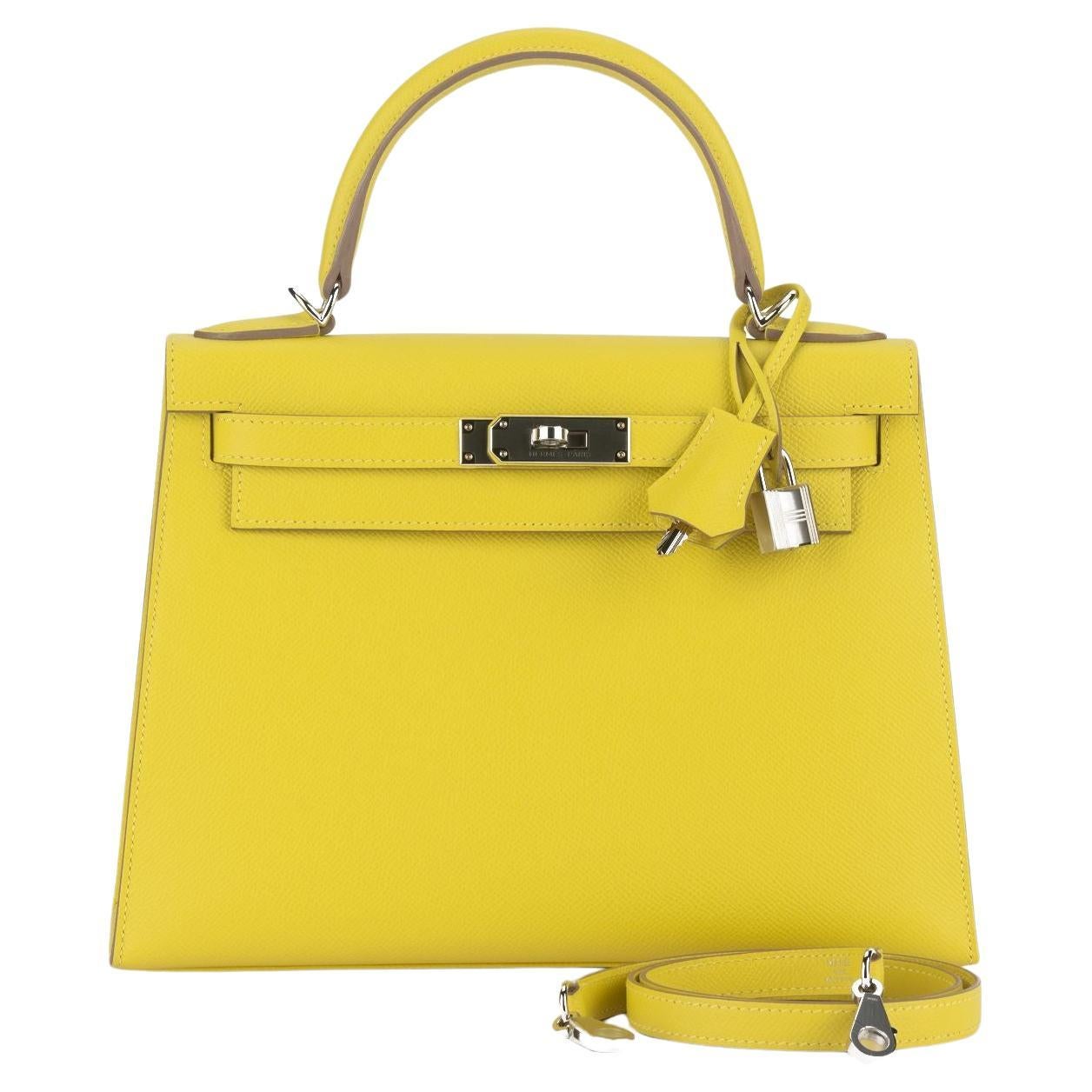 Hermès New Kelly 28 Sellier Epsom Lime