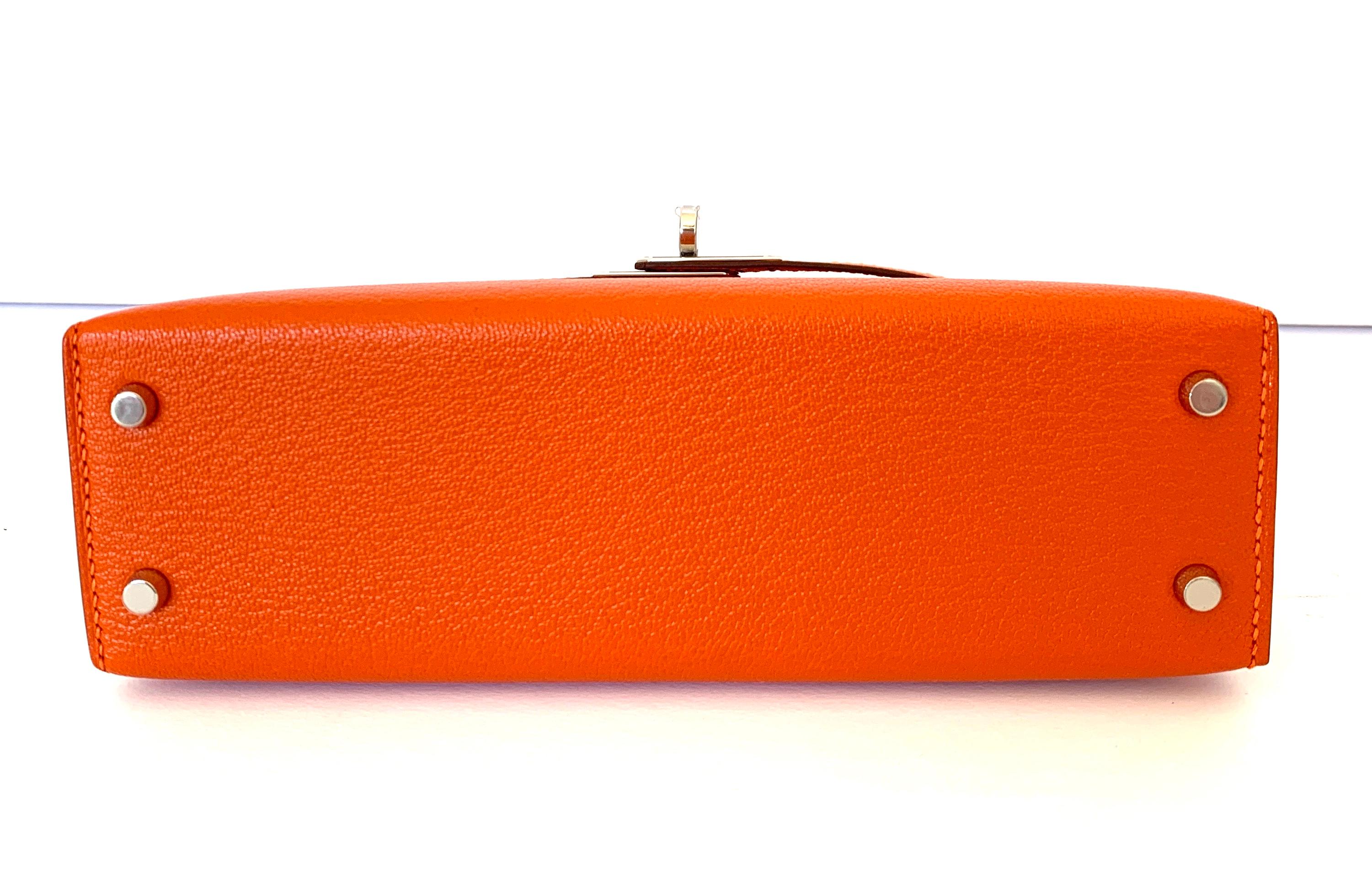 hermes kelly mini orange