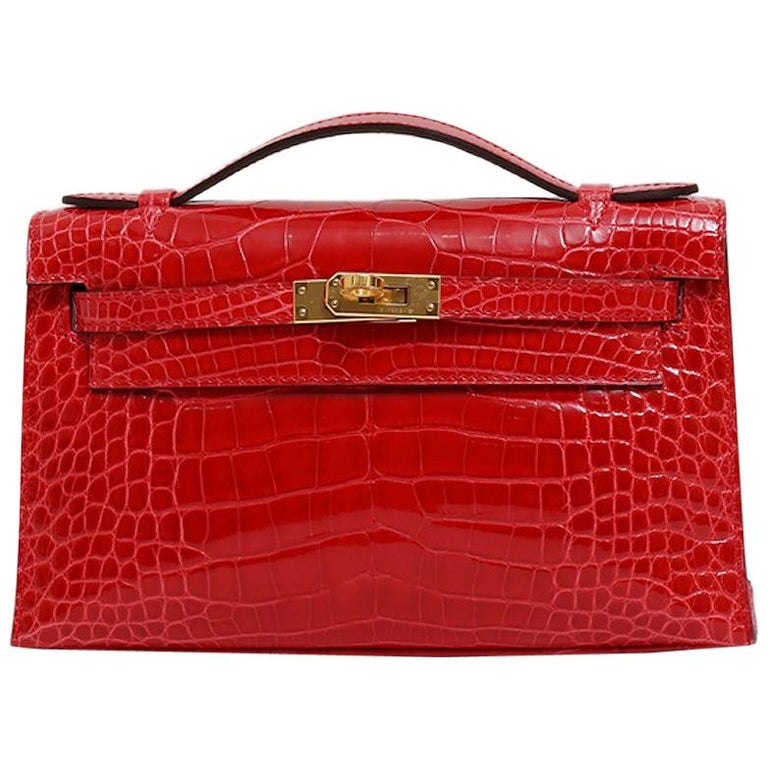 hermes kelly exotic crocodile leather 35mm with gold hardware