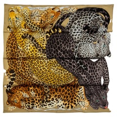 Hermès New Lazy Leopardess Silk Scarf