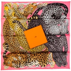 Hermès New Lazy Leopardess Silk Scarf