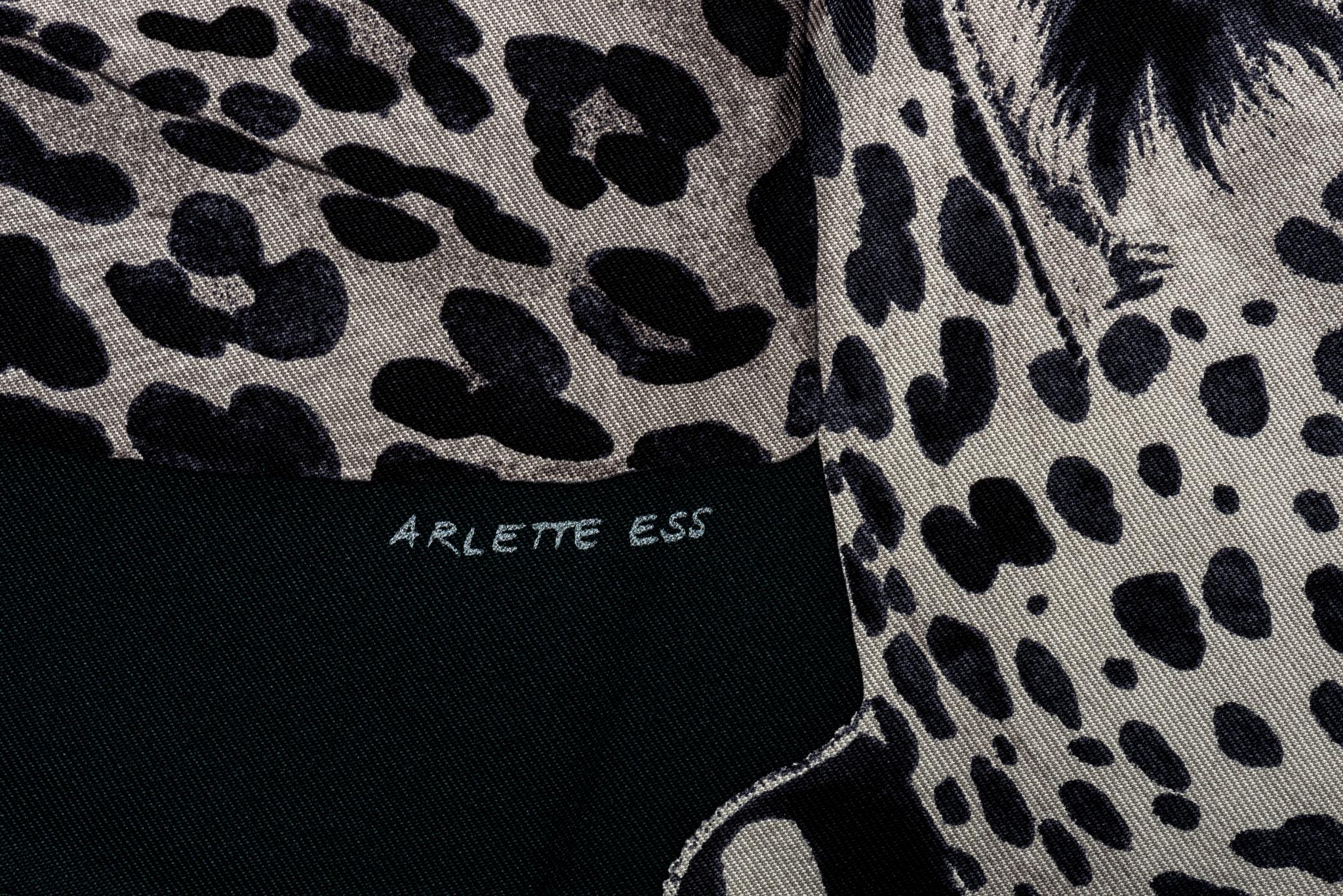 Sciarpa in seta Hermès New Lazy Leopardess 2
