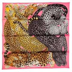 Hermès New Lazy Leopardess Silk Scarf