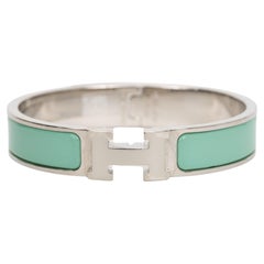 Hermes New Light Green Clic H Bracelet