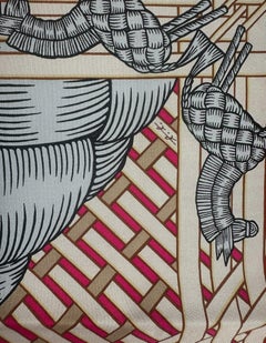 Hermes NEW Masan/ Masan Silk Scarf 90cm Silk Scarf