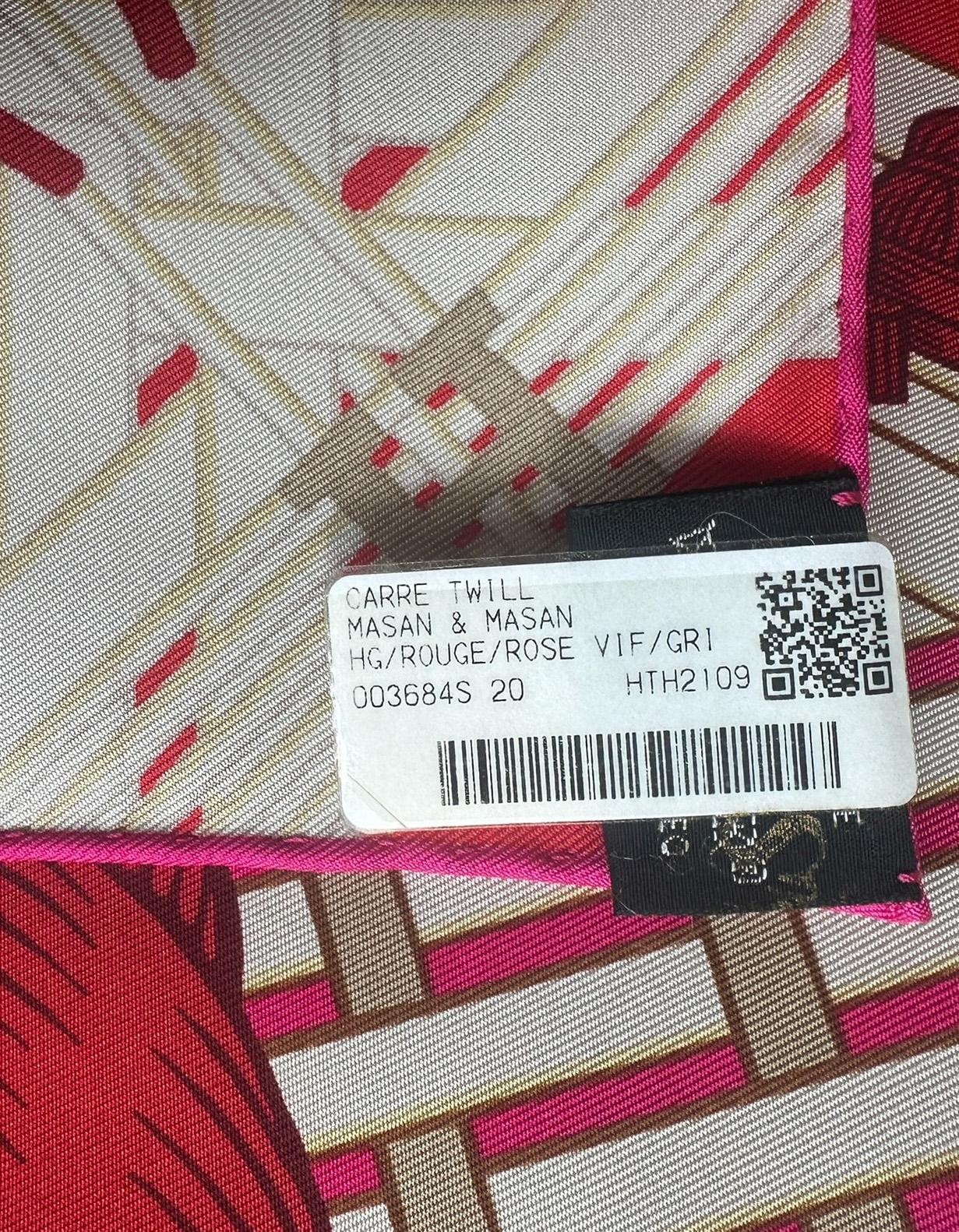 Hermes NEW Masan/ Masan Silk Scarf 90cm Silk Scarf 1