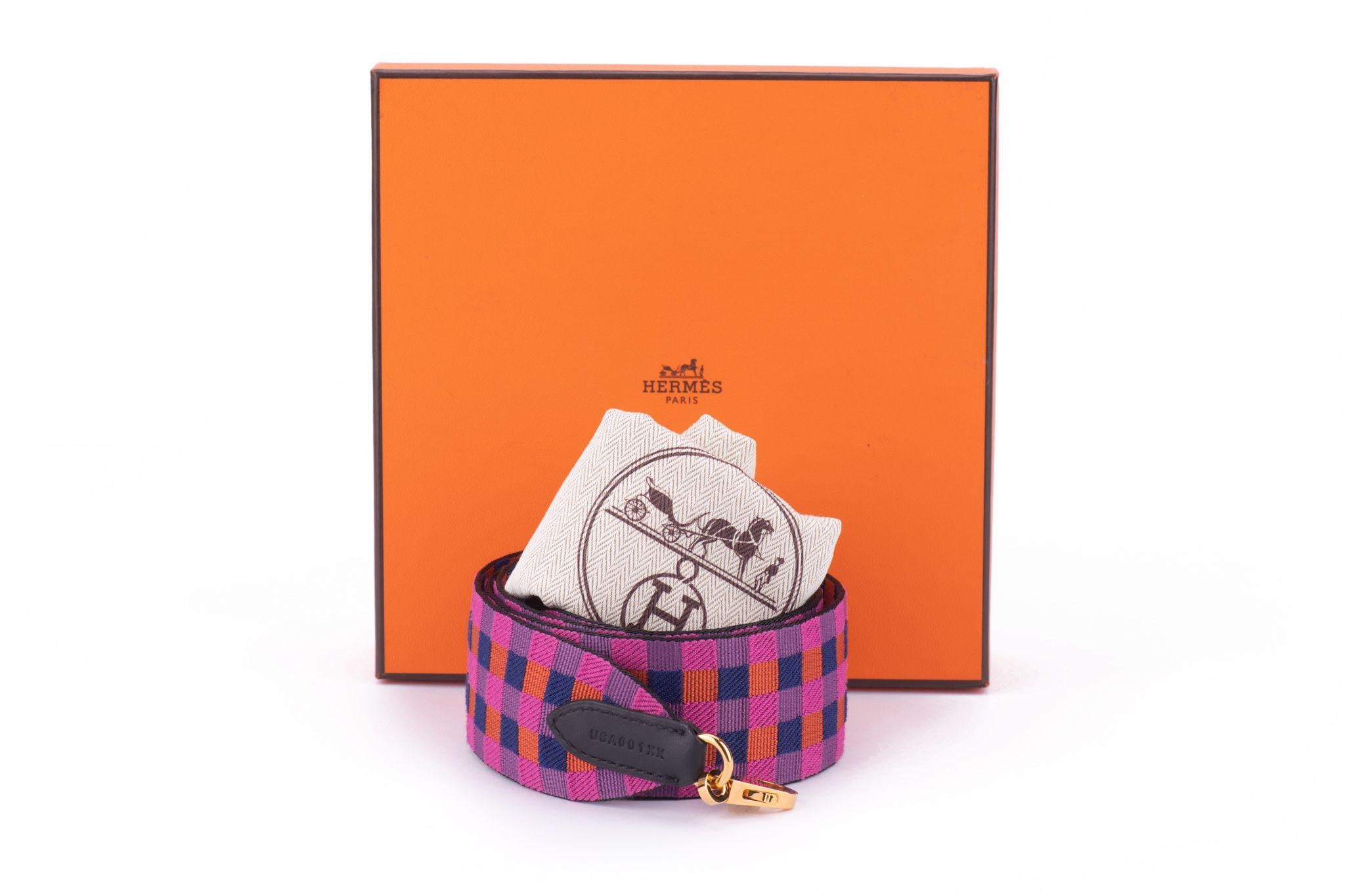 Women's or Men's Hermès New Maxi Checkers Leather Strap