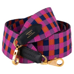 Hermès New Maxi Checkers Leather Strap