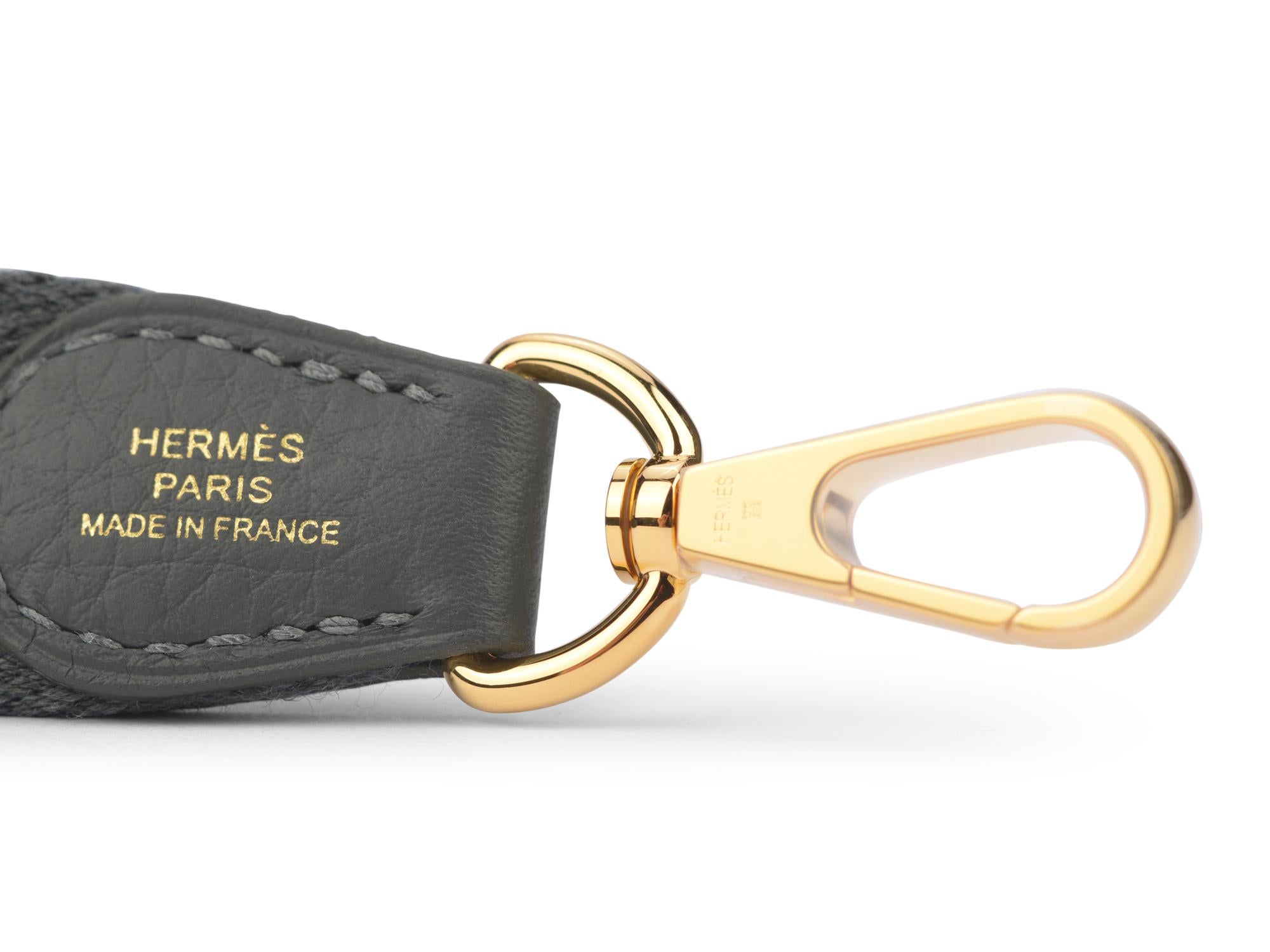 Hermes New Mini Evelyne Mangrove Gold im Angebot 7