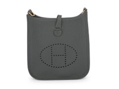 Hermes New Mini Evelyne Mangrove Gold