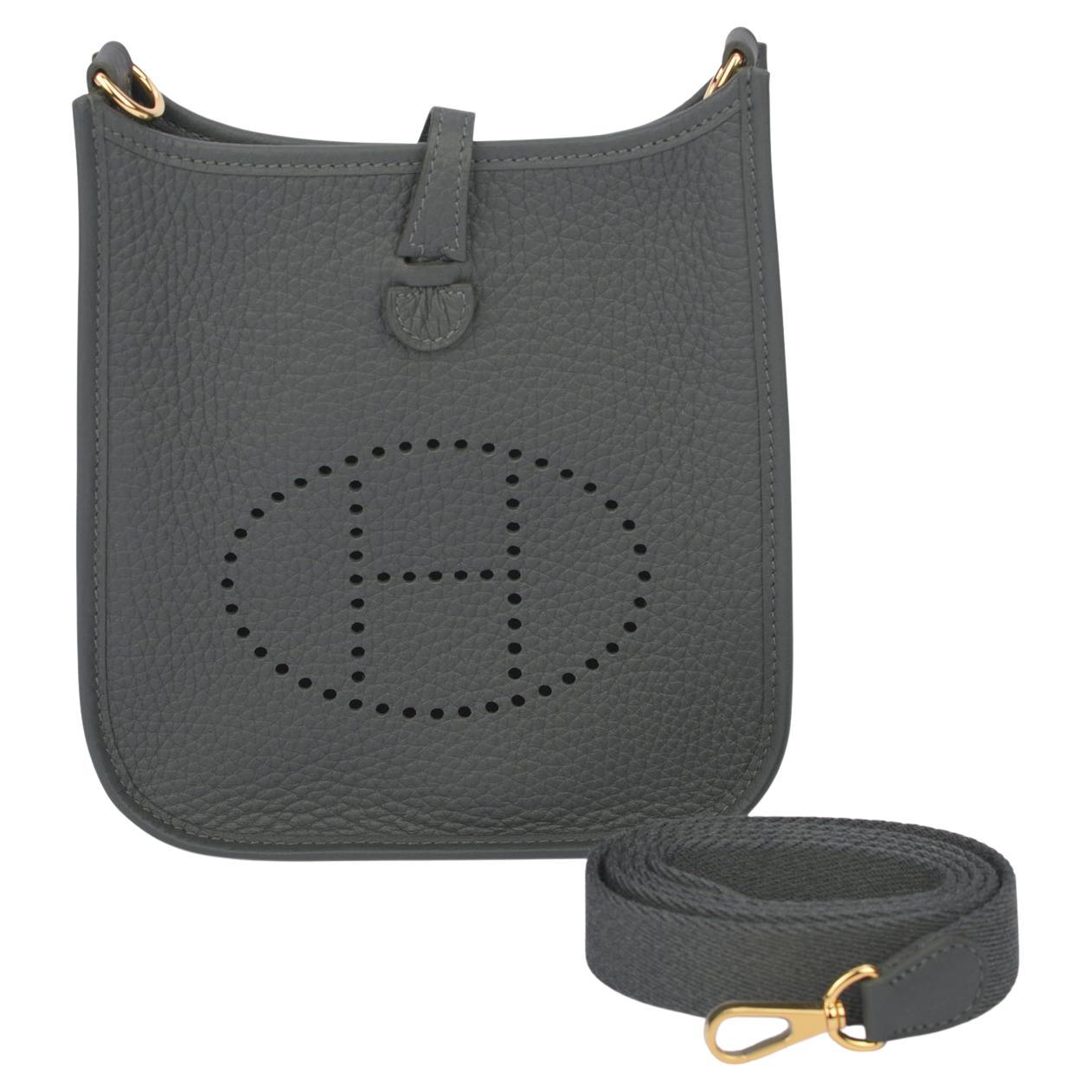 Hermes New Mini Evelyne Mangrove Gold im Angebot