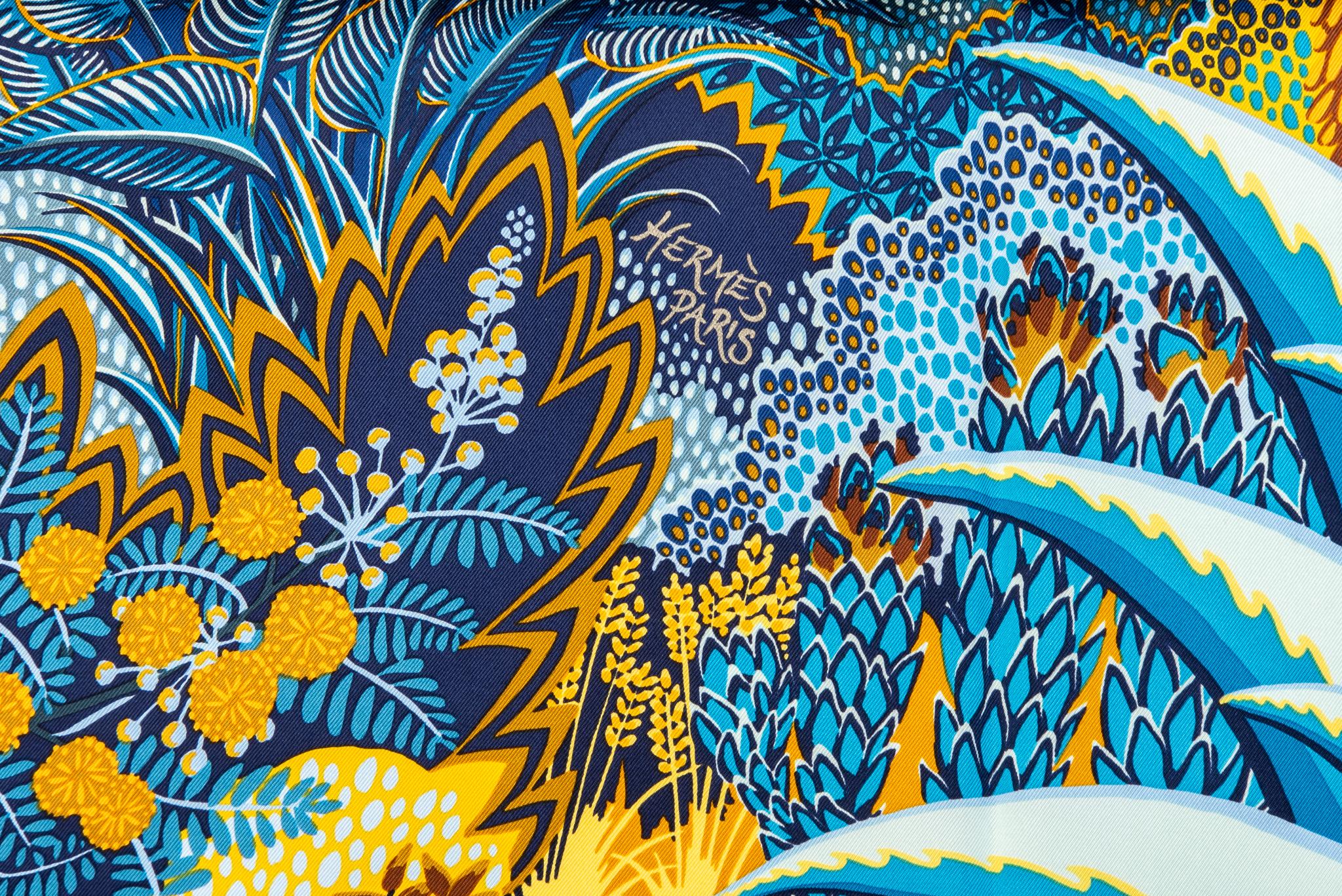 Women's Hermès New Mountain Zebra Silk Scarf