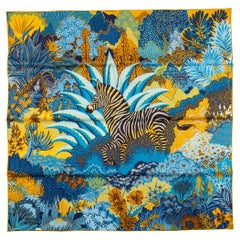 Hermès New Mountain Zebra Silk Scarf