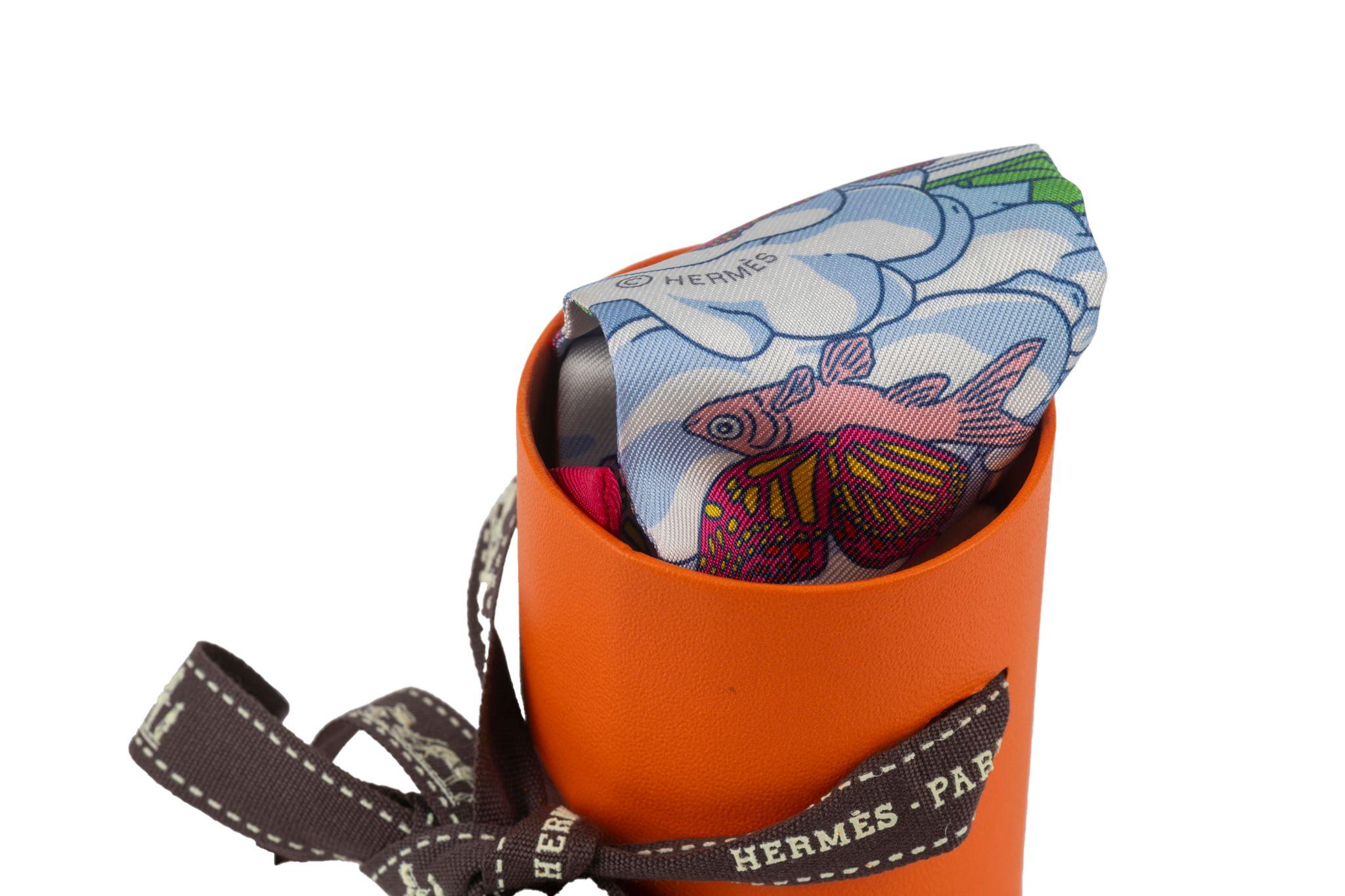 Women's or Men's Hermès New Multicolor Silk Twilly For Sale