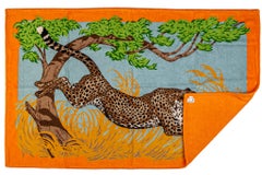 Hermès New Orange Guepards Beach Towel (serviette de plage)