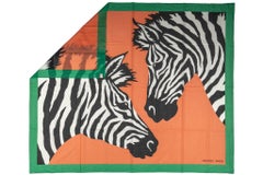 Hermès New Orange Zebra Sarong Shawl