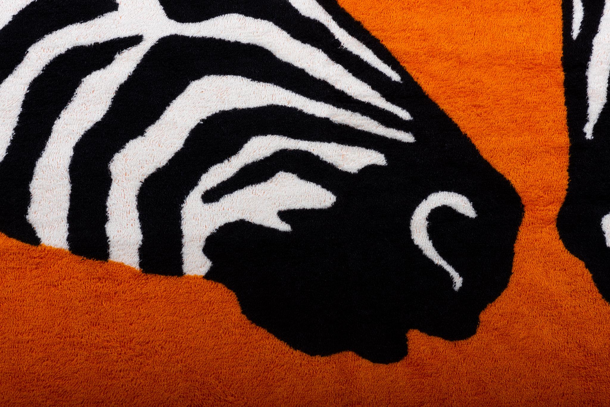 Hermès New Orange Zebras Beach Towel In New Condition In West Hollywood, CA