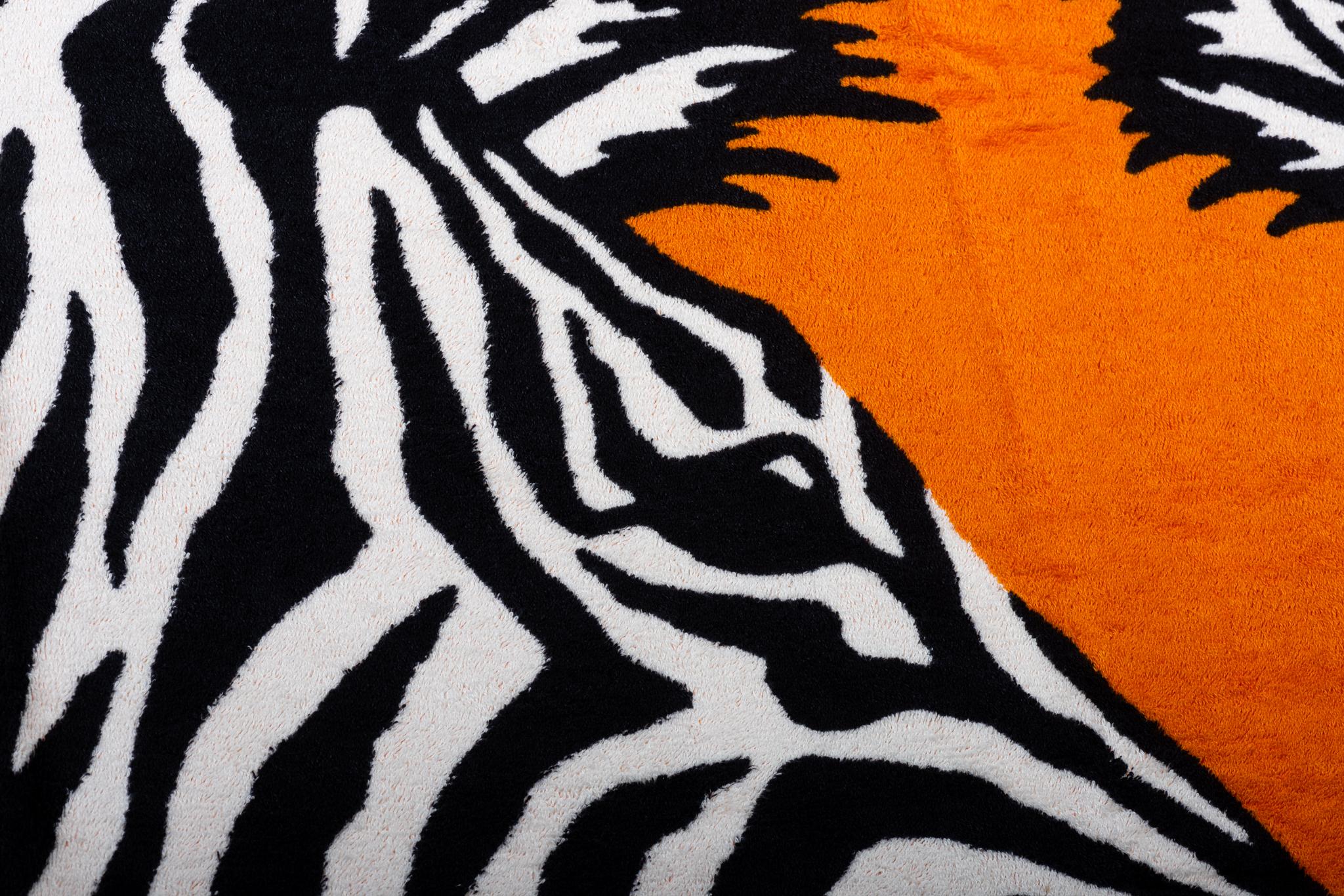 Women's or Men's Hermès New Orange Zebras Beach Towel