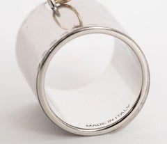 Hermes New Palladium Key Scarf Ring