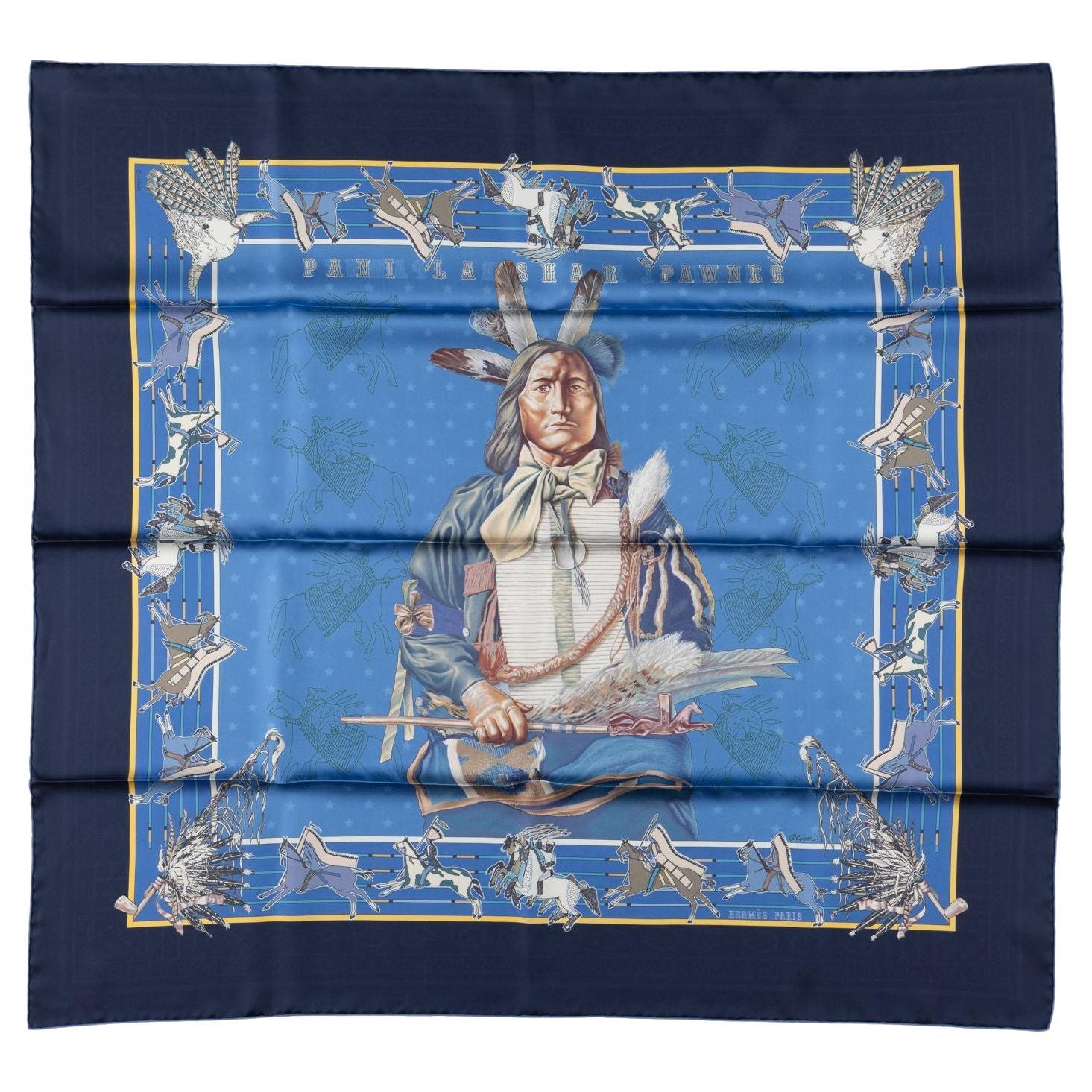 Hermès New "Pani la Shar Pawnee" Scarf For Sale