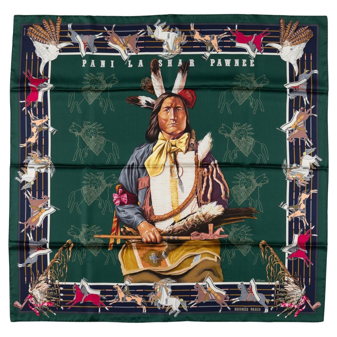 Hermès New "Pani la Shar Pawnee" Scarf For Sale