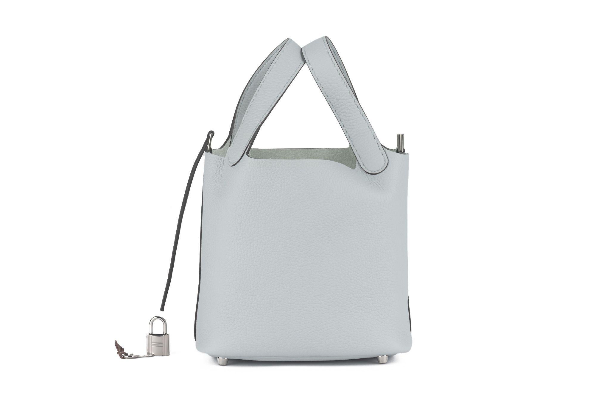 Hermès New Pearl Grey Picotin 18 Togo In condizioni Nuovo in vendita a West Hollywood, CA