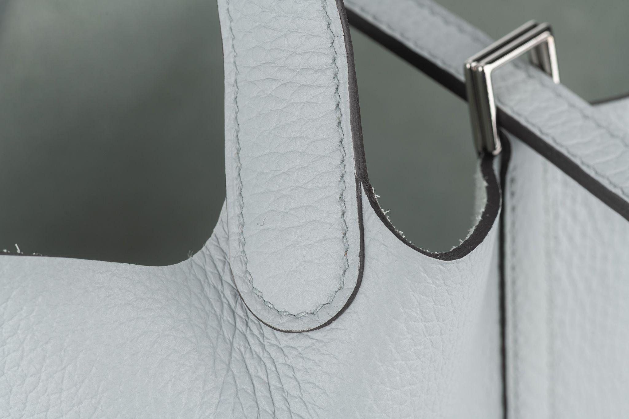 Hermès New Pearl Grey Picotin 18 Togo in vendita 4