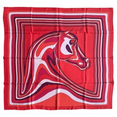 Hermes NEW Pegase Paysage 90cm Carre Wash Silk Scarf