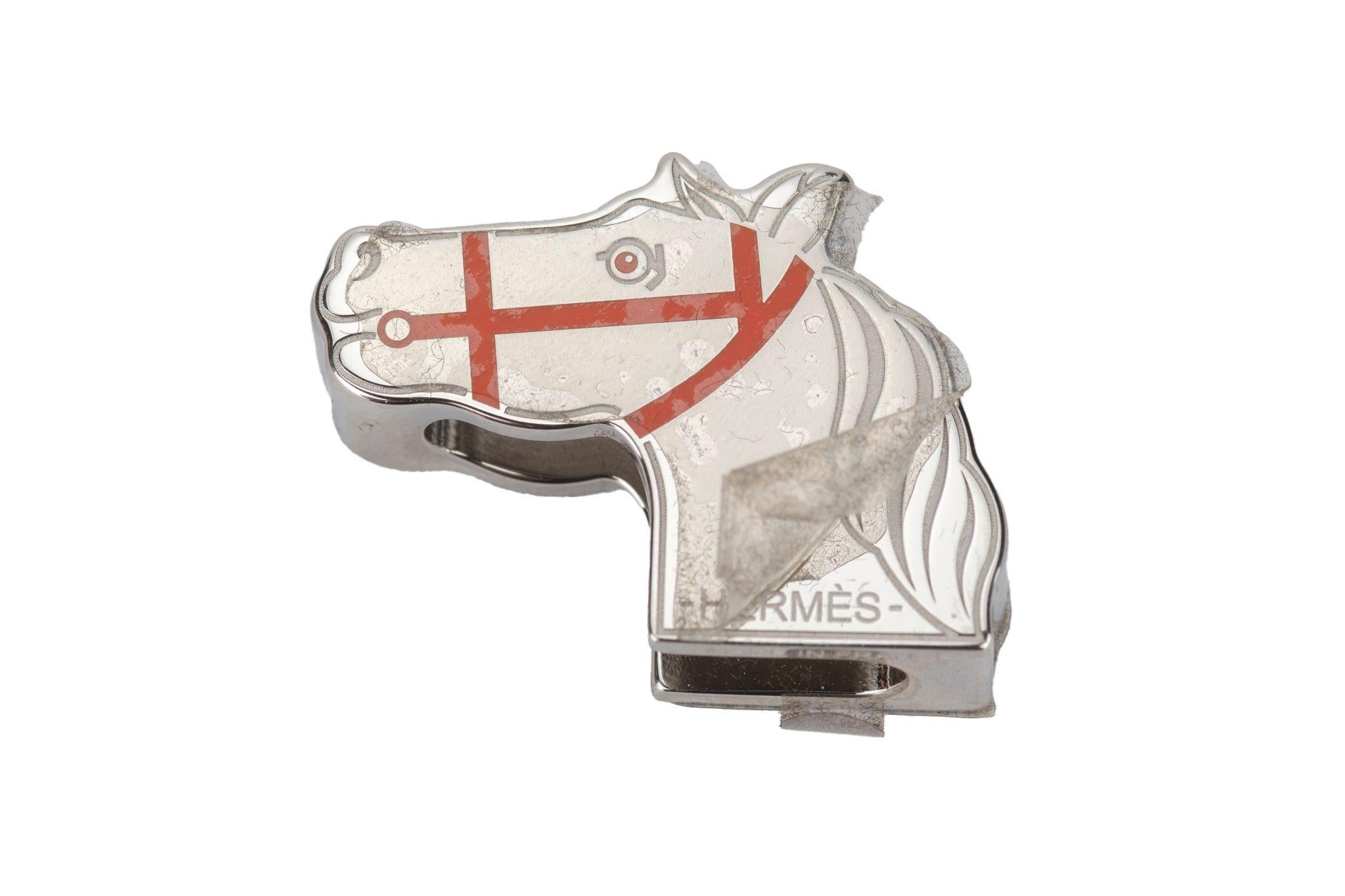 Noir Hermes New Quadrige Twilly Ring en vente