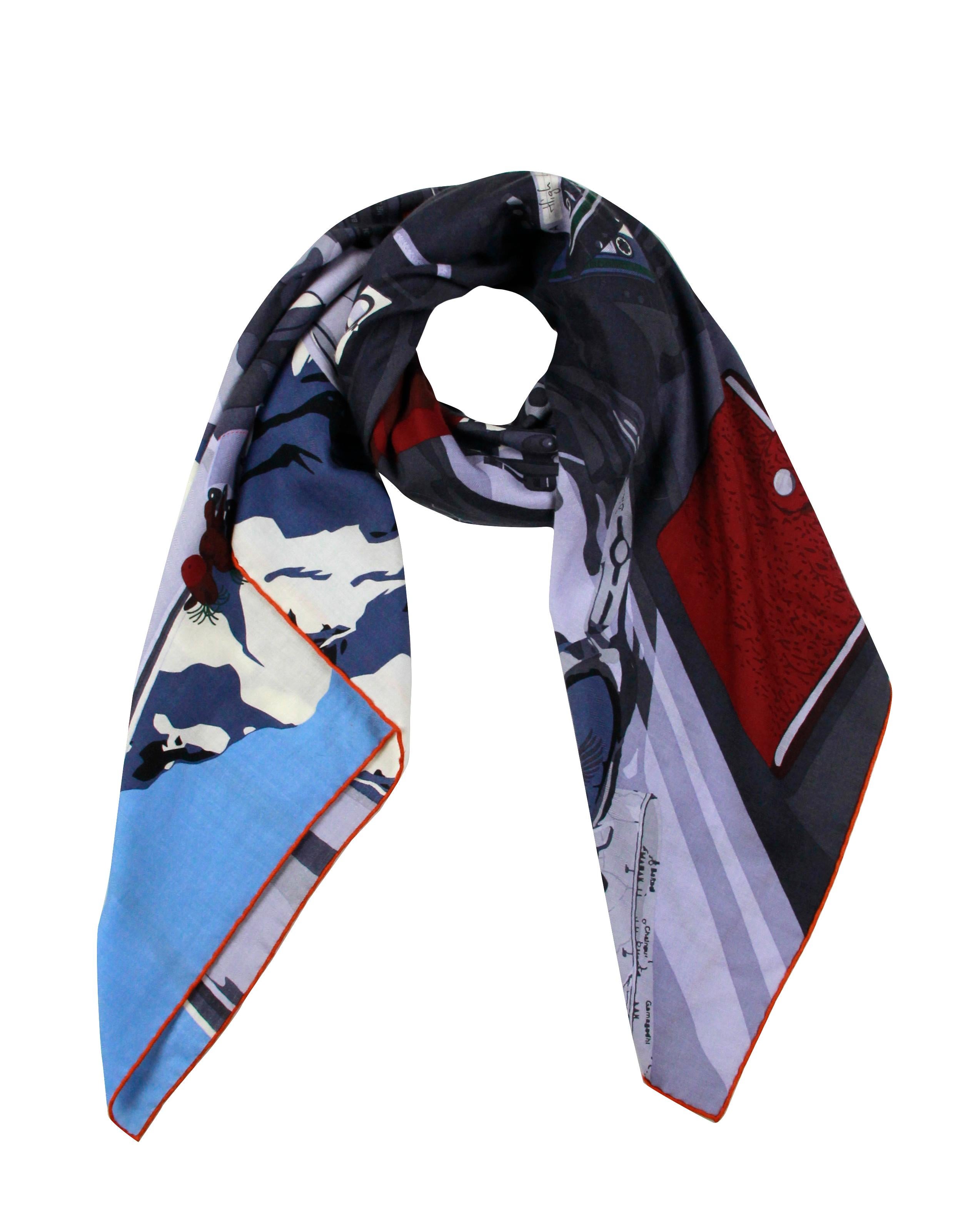 hermes high flyer scarf