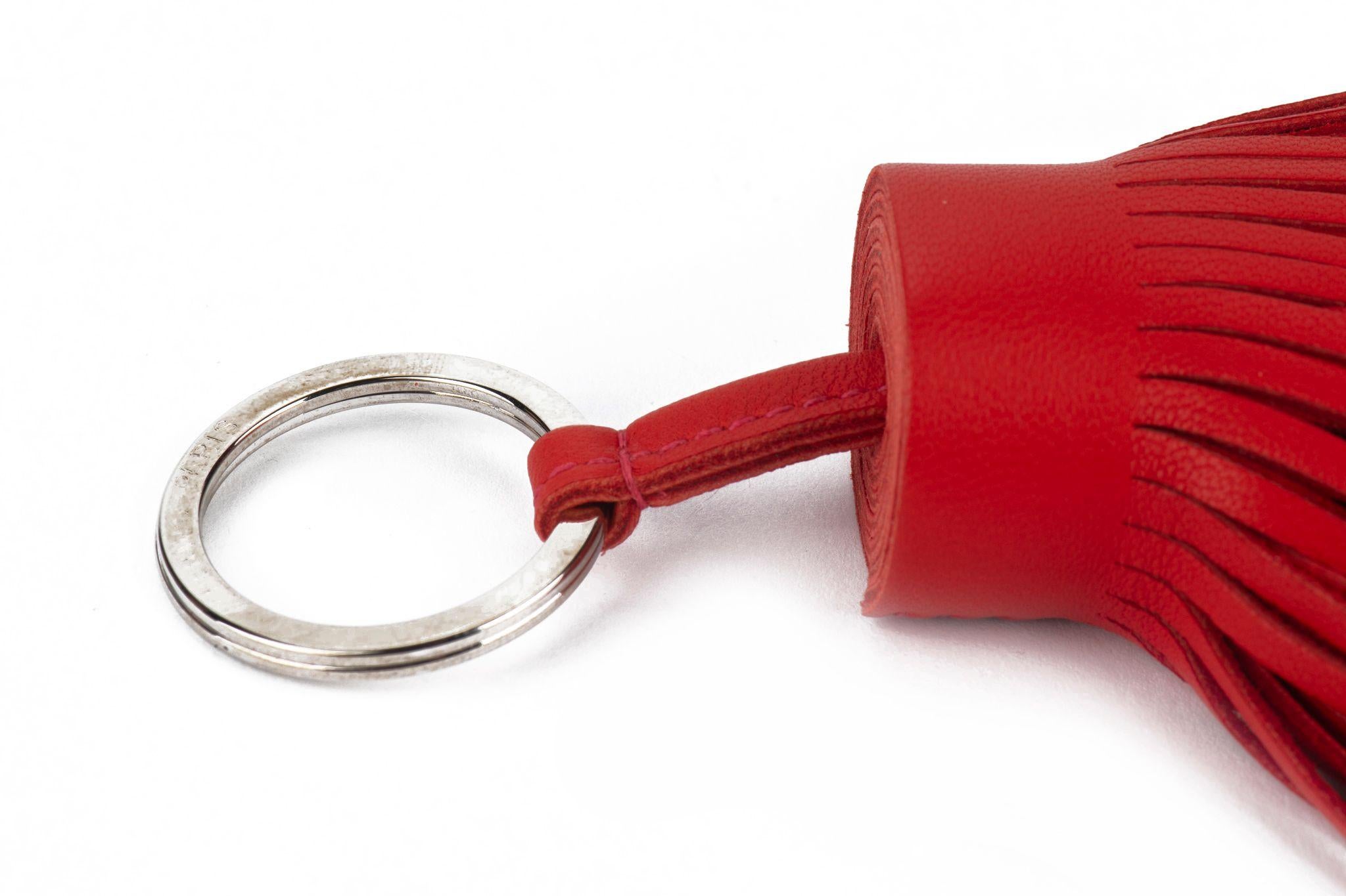 Hermès New Red Carmen Keychain In New Condition For Sale In West Hollywood, CA